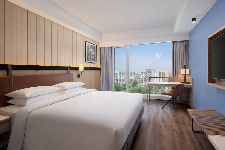 Premium bedding, memory foam beds, minibar, in-room safe