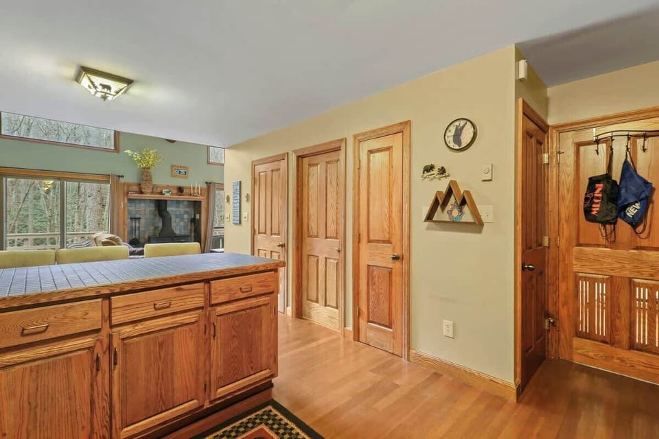Cook in rustic style: Our kitchen, fully equipped for your culinary needs, embraces rustic charm and modern convenience for a delightful cooking experience.