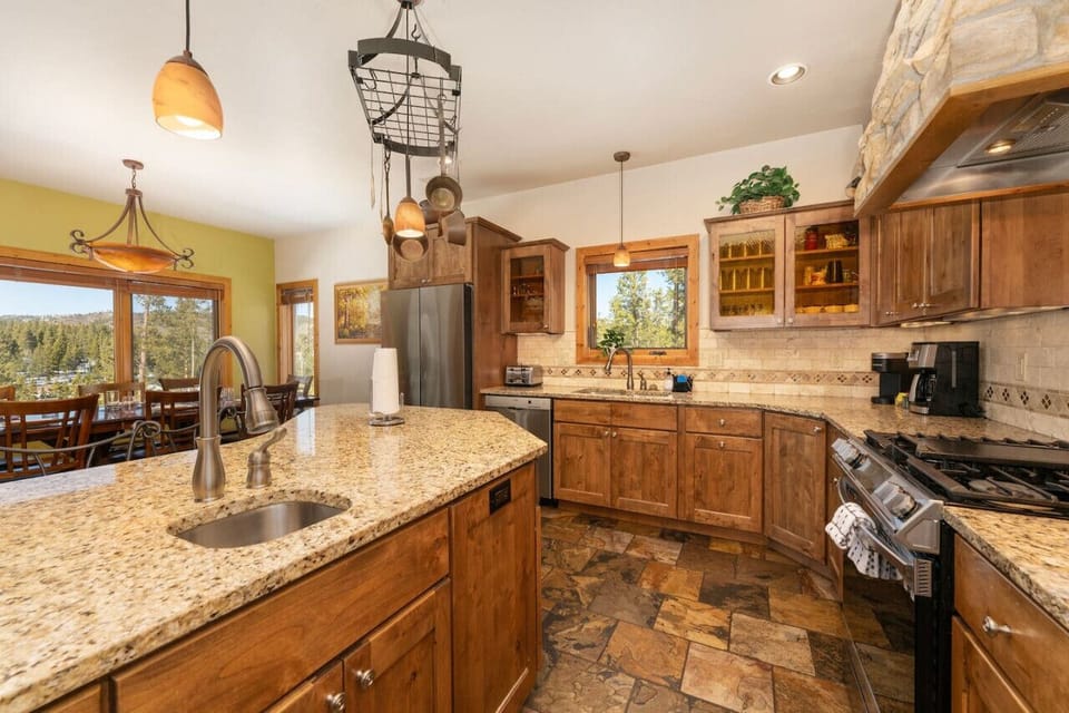 Expansive kitchen, fully equipped for your cooking and dining needs