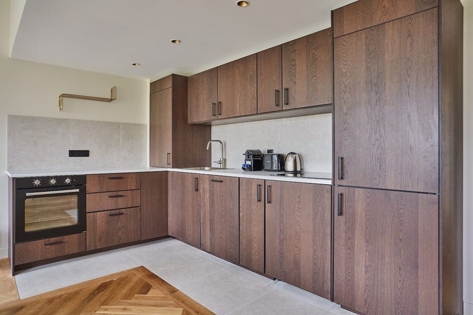 Apartment | Private kitchen | Coffee/tea maker, fridge, oven, stovetop