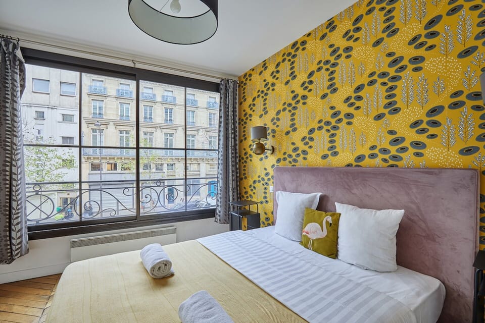 Apartment | Laptop workspace, iron/ironing board, bed sheets