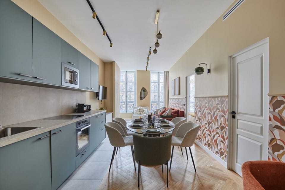 Apartment | Private kitchen | Coffee/tea maker, fridge, microwave, oven