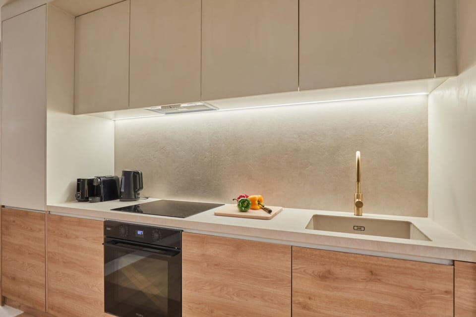 Apartment | Private kitchen | Cleaning supplies