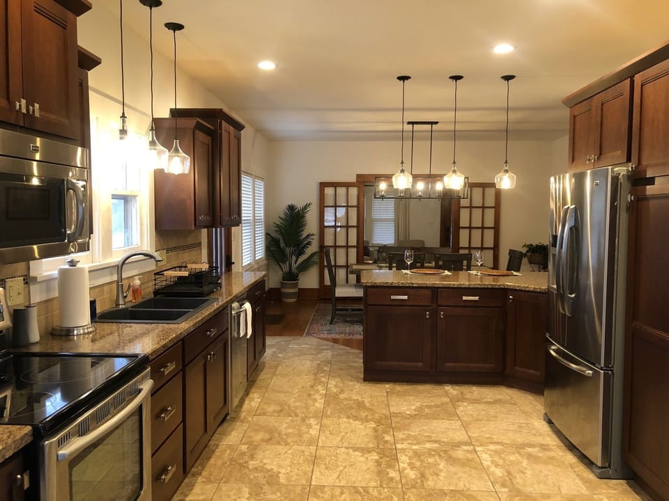 Kitchen and dining room