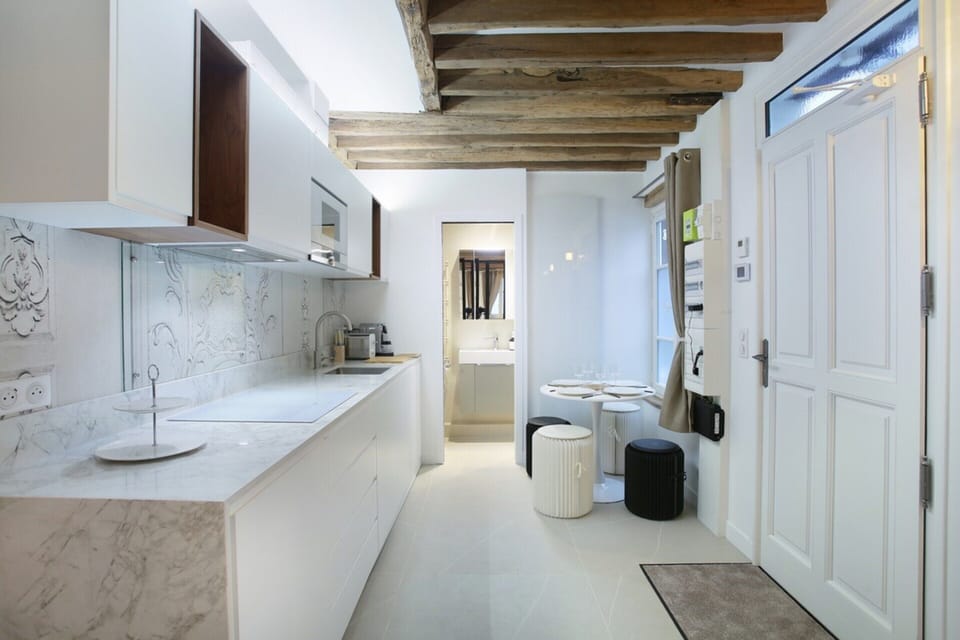 Apartment | Private kitchen | Stovetop, dishwasher, coffee/tea maker, toaster
