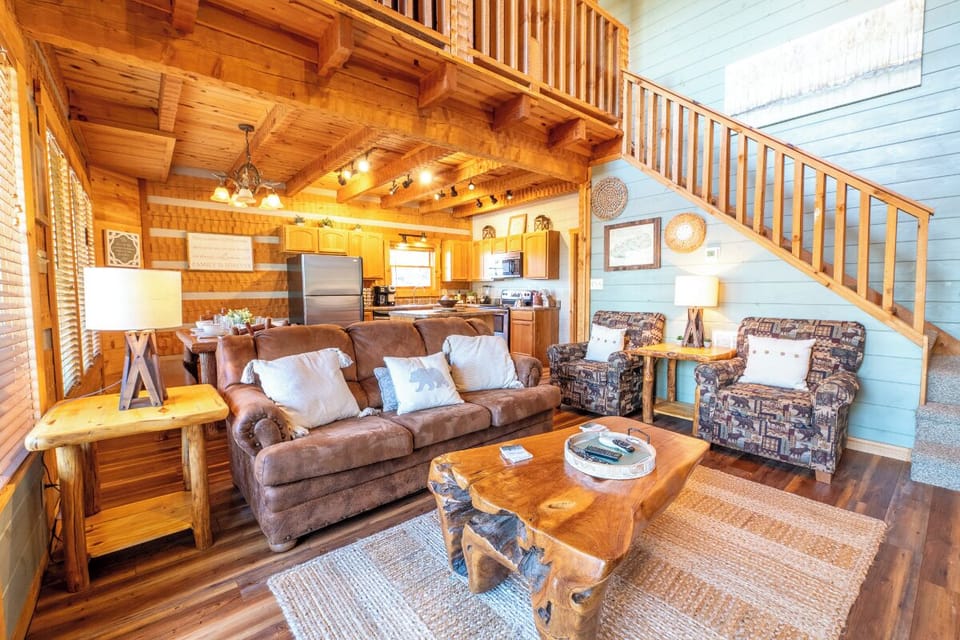 Living Waters Lodge's cozy living area