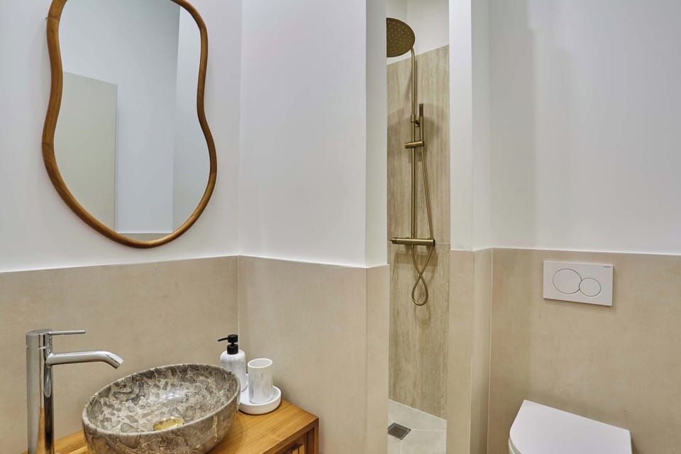 Apartment | Bathroom | Hair dryer, towels, soap, shampoo