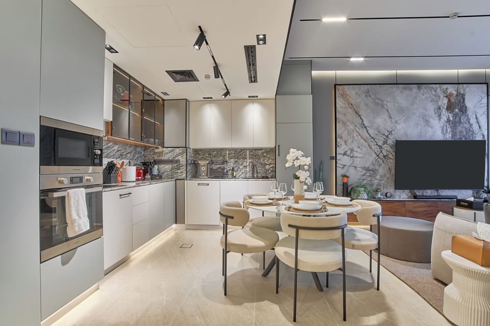 Premium Apartment, 2 Bedrooms, Canal View | Private kitchen | Fridge, oven, stovetop, dishwasher