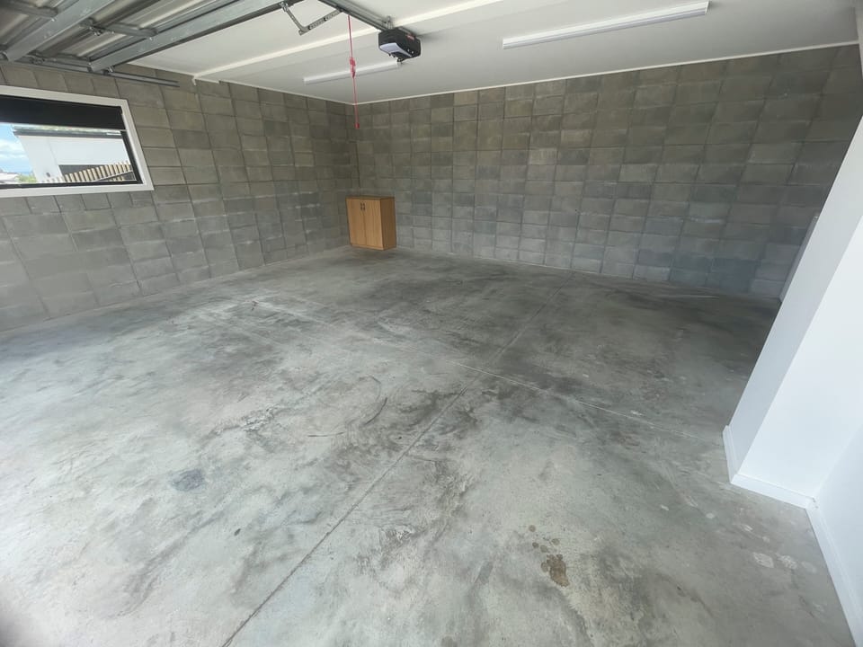 Secure parking in double garage, ideal for keeping your toys or tools safe. 