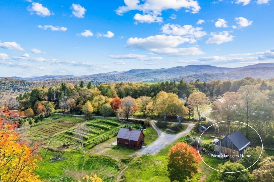 The shared driveway and the separate Farm Manager's home