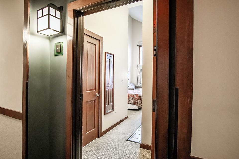 Entry to the condo.

Building includes ski storage, sauna and fitness center