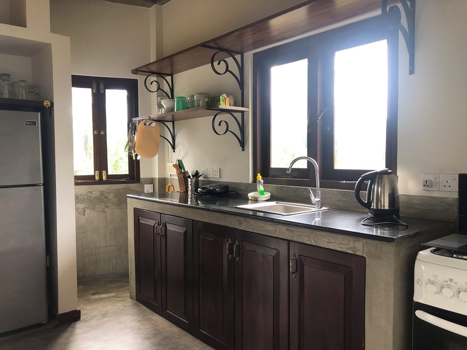 Deluxe Apartment | Private kitchen | Shared fridge