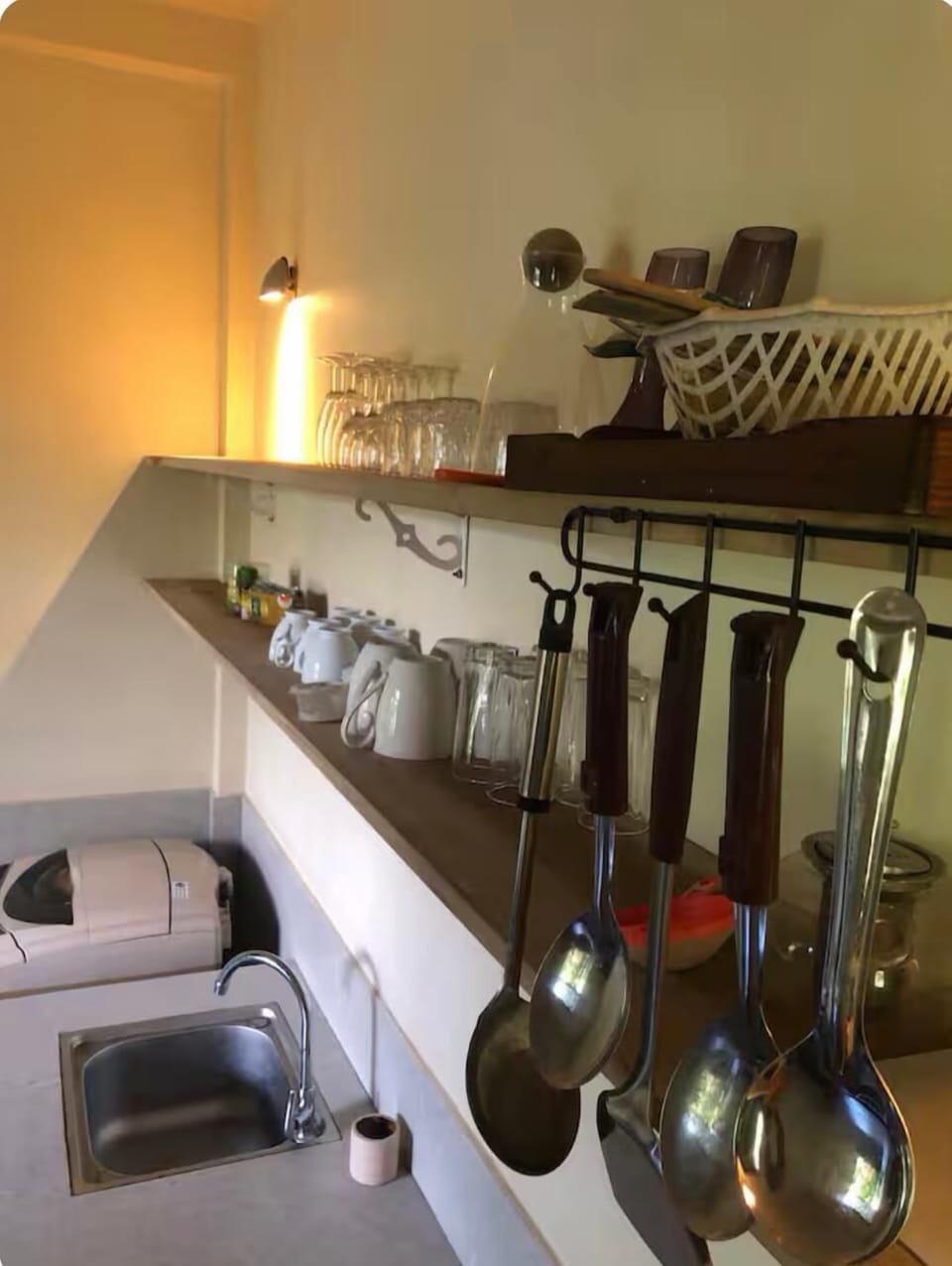 Family Apartment, Balcony, Garden View | Private kitchen | Shared fridge