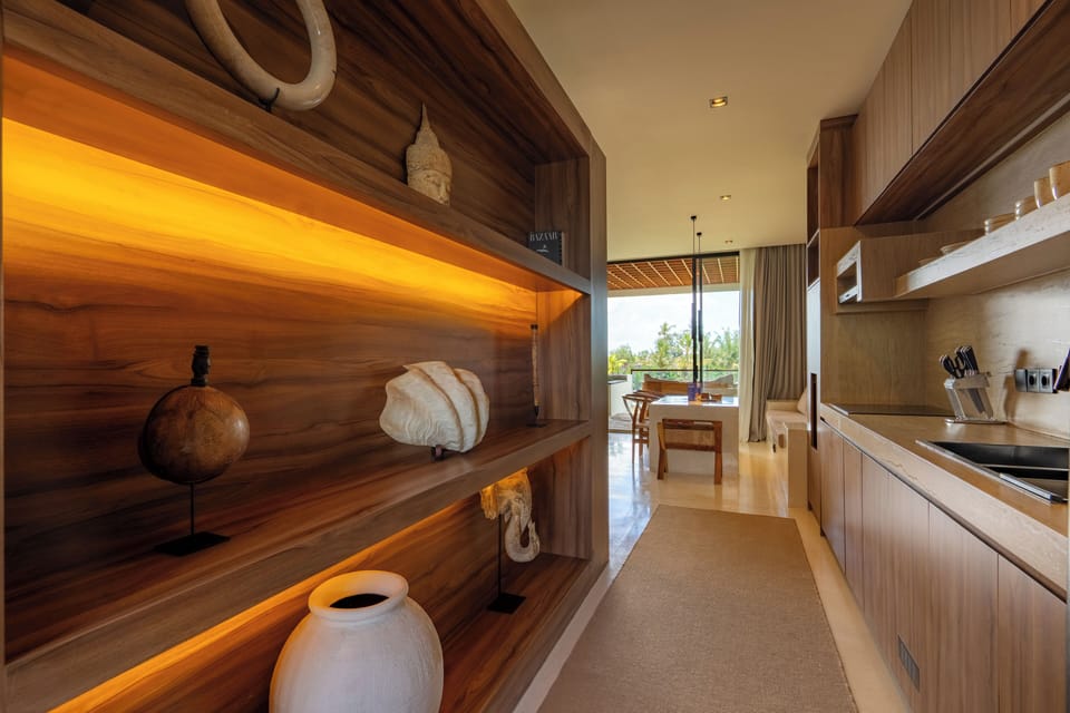 Junior Suite | Private kitchenette | Fridge, stovetop, cookware/dishes/utensils, cleaning supplies