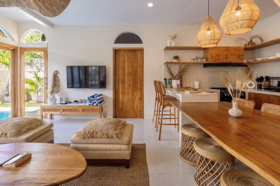 Villa, Balcony, Pool View | Living area | Flat-screen TV
