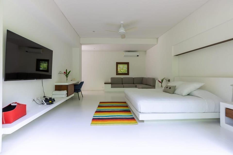 Room with television
