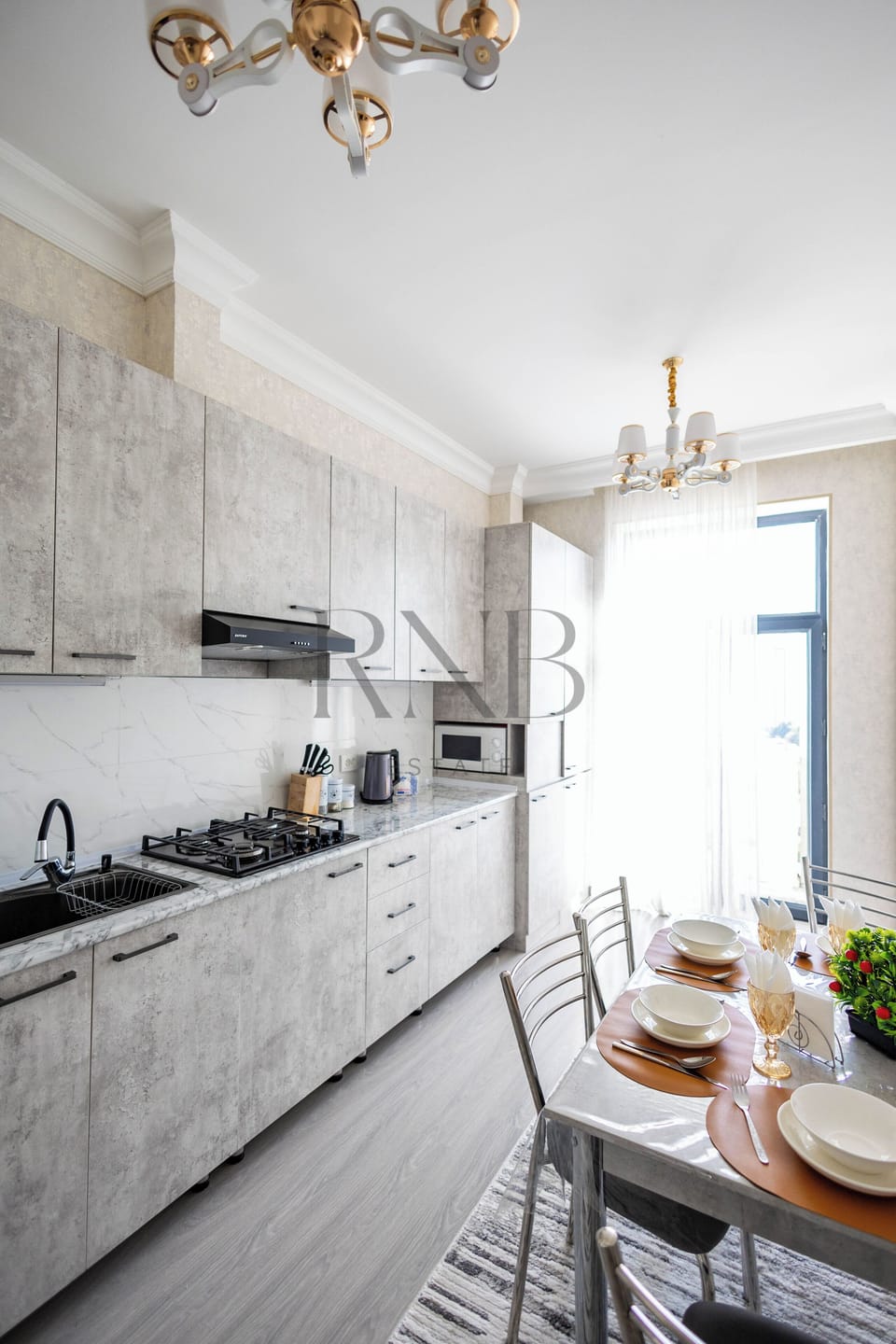 Family Condo, Balcony, City View | Private kitchen | Electric kettle