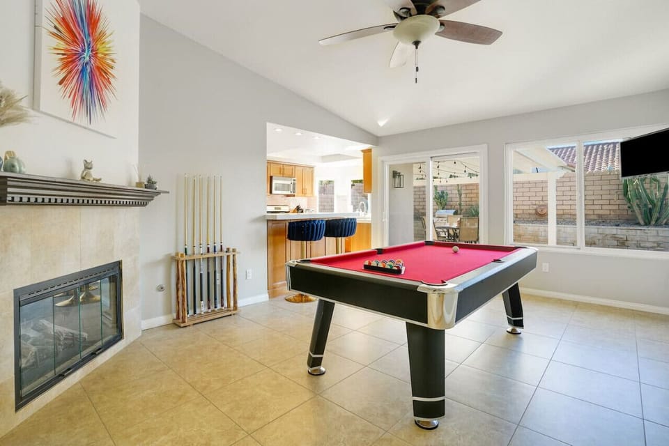 Another angle of our billiards table