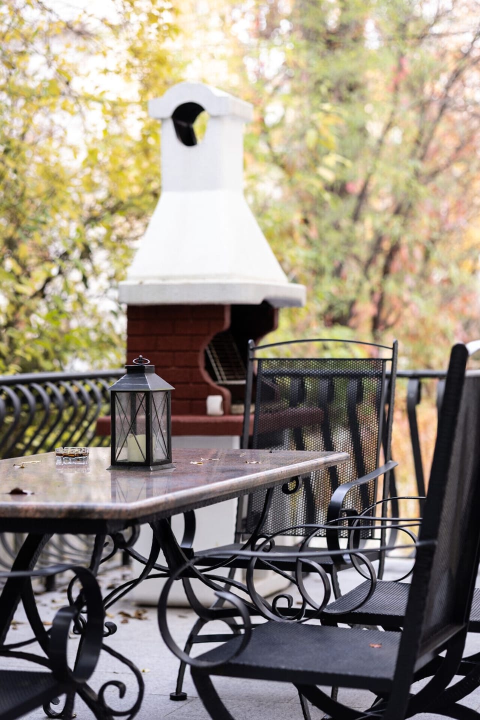 Outside grill area