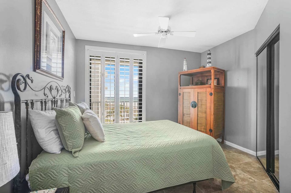 There is a TV in the amor. All three bedrooms offer a TV.