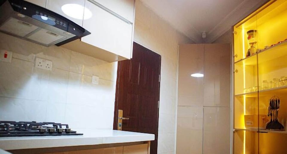 Family Apartment, Balcony, City View | Private kitchen | Fridge, microwave, oven, stovetop
