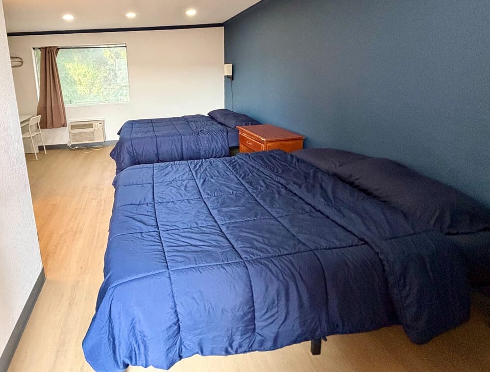 Double Room, 2 Queen Beds, Non Smoking | Desk, laptop workspace, free WiFi