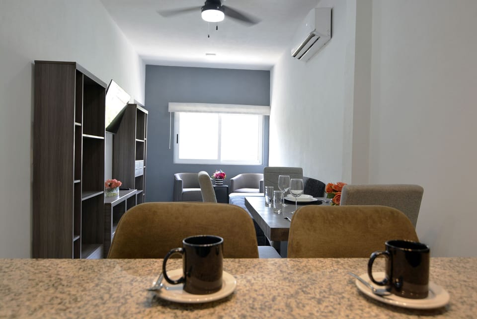 Classic Apartment, 1 Queen Bed with Sofa bed, Kitchen | Living area | 40-inch LED TV with digital channels