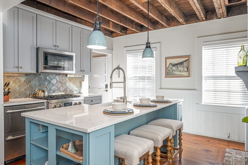 Our charming kitchen was updated for all the modern comforts