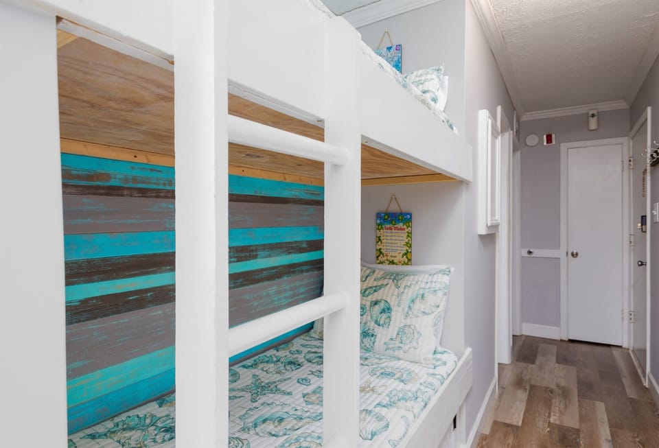 Bunk beds in the hallway