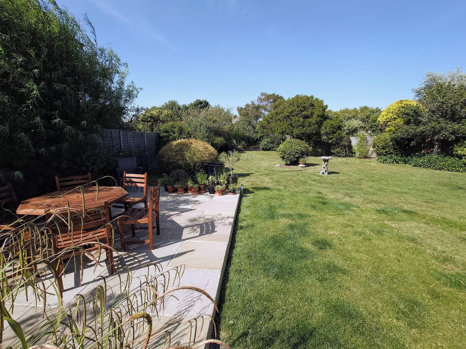 The Patio & Large Secluded Rear Garden