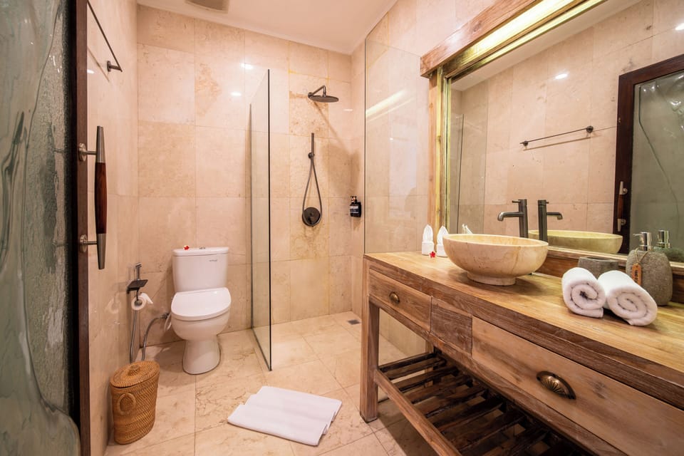 Signature Villa, Private Pool | Bathroom shower