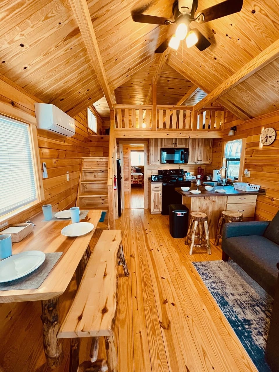 Full look into cabin