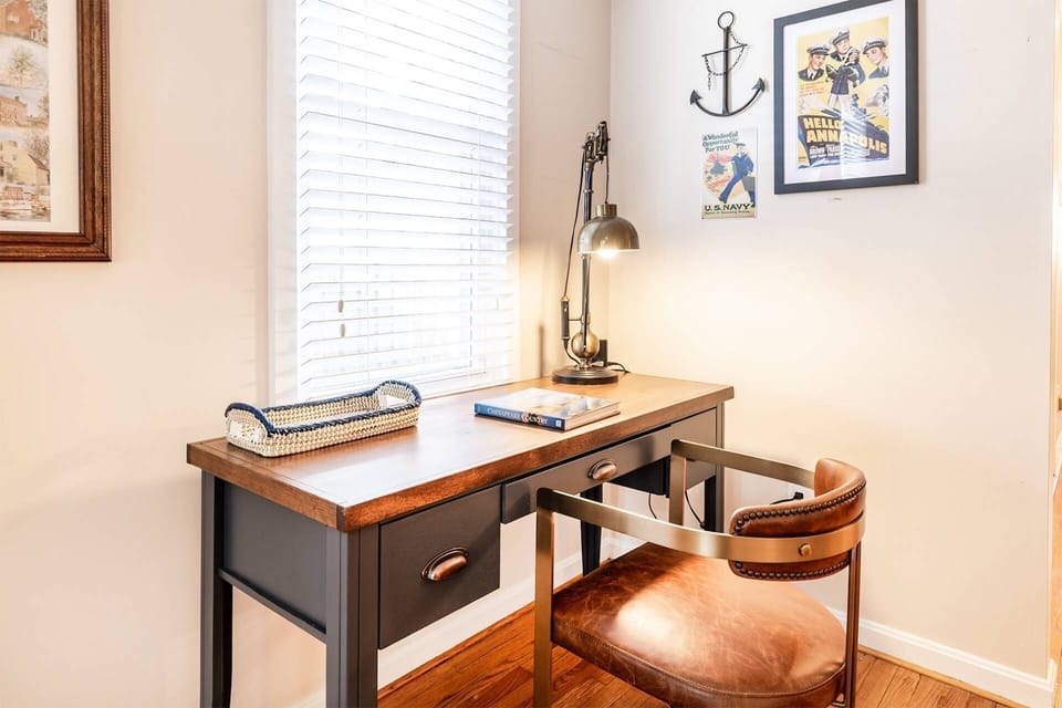 Working on vacation?  This beautiful desk on the main floor is one of 3 in the home.