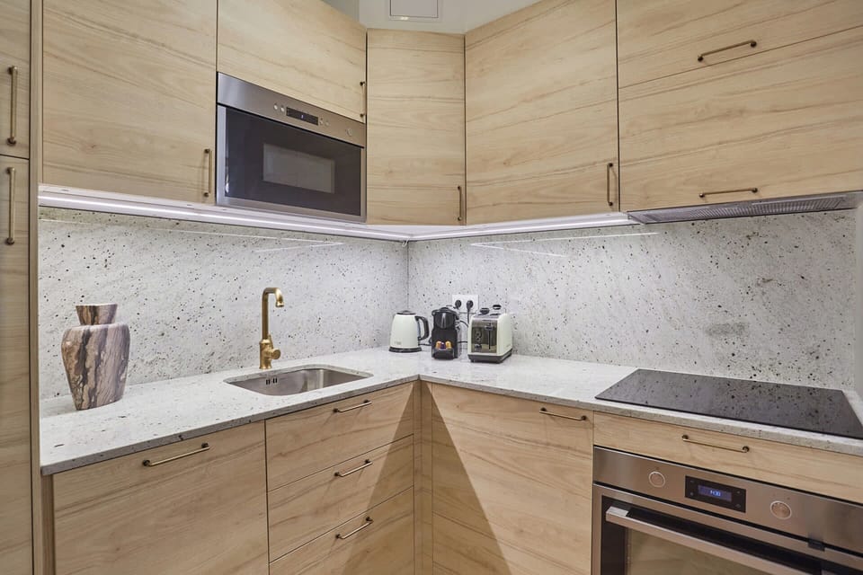 Apartment | Private kitchen | Fridge, microwave, oven, dishwasher