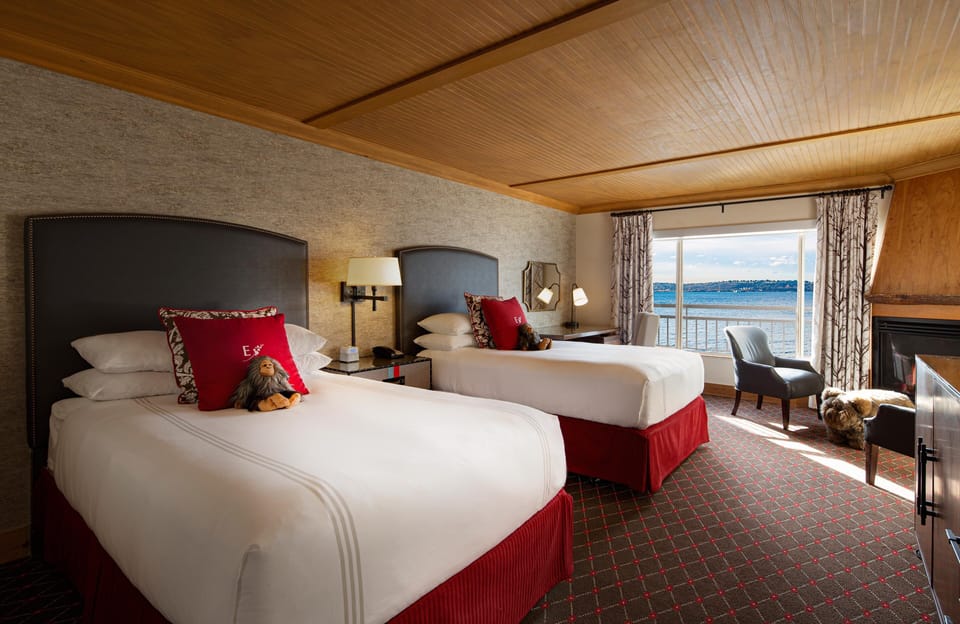 Deluxe Room, 2 Double Beds (Dockside) | Premium bedding, minibar, in-room safe, desk