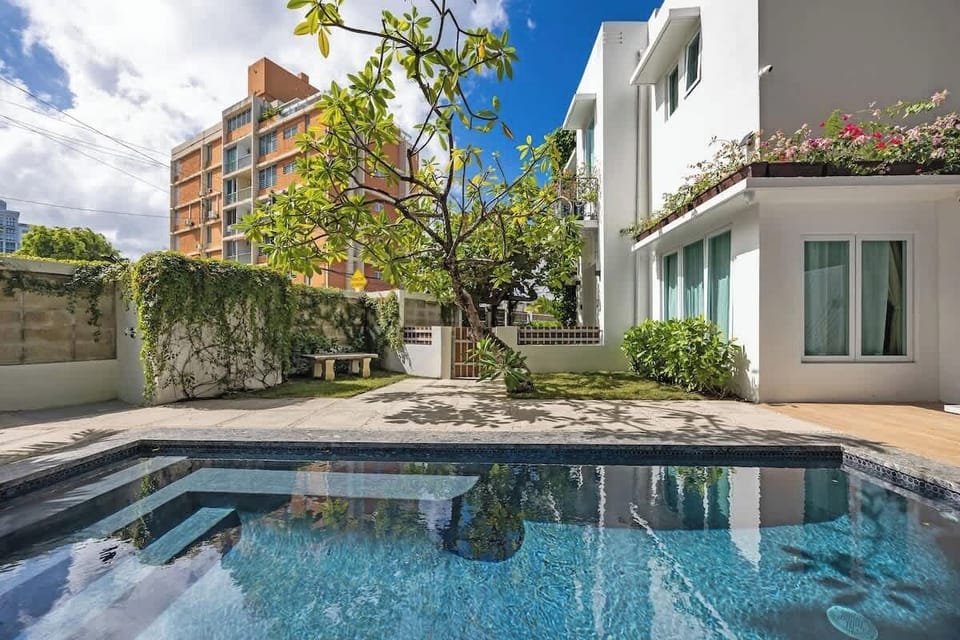 Enjoy a refreshing swim in this private oasis, just steps from your door.