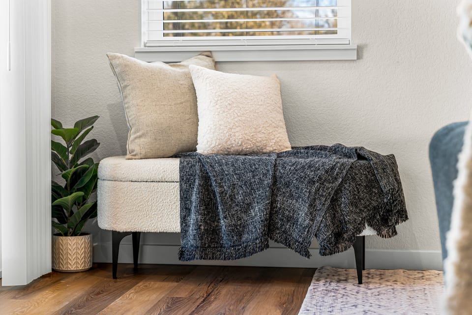 Modern style throughout - also adding functionality to the home