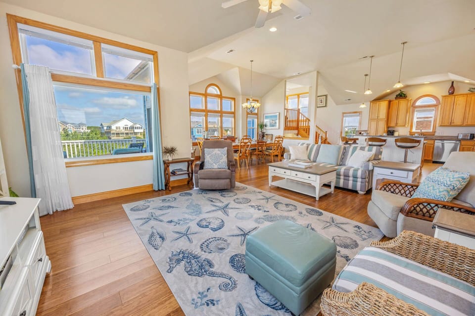 Surf or Sound Realty - 1209 - Aquamarine - Great Room -3