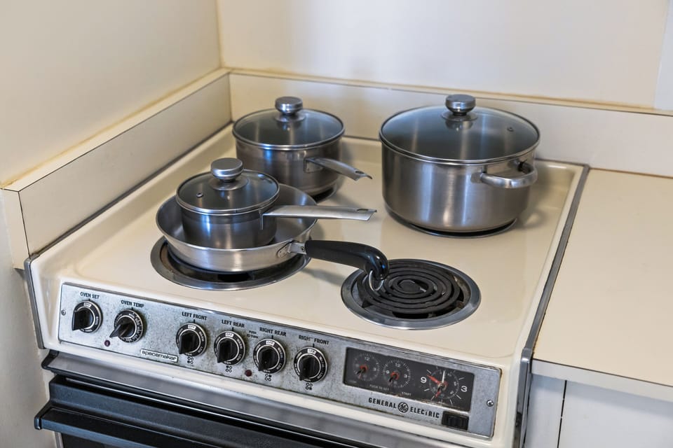 Your kitchen comes fully equipped with a stove and quality cookware, ready for you to prepare homemade meals during your stay. Everything you need is at your fingertips.