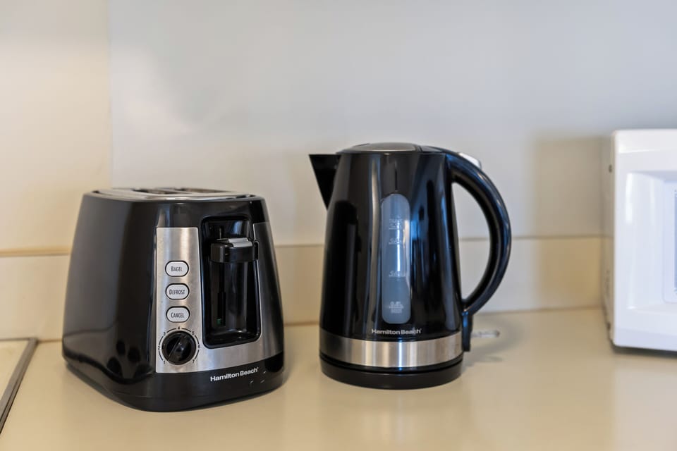 Start your mornings right with convenient coffee and tea-making facilities at your fingertips, ready whenever you need a warm pick-me-up.
