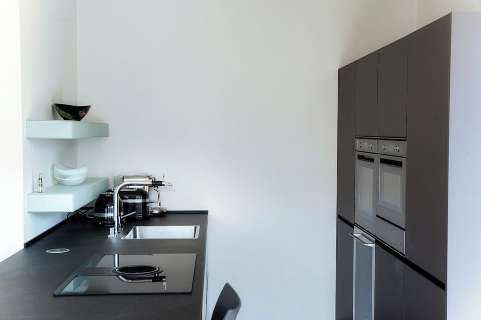Villa, Lake View | Private kitchen | Espresso maker, full-size fridge, microwave, oven