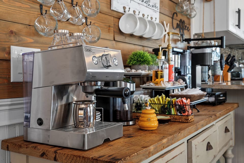 Fully Equipped Coffee Bar with Accessories 4
