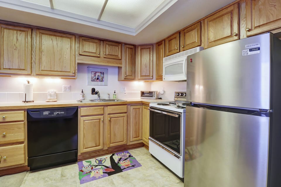 Open kitchen area