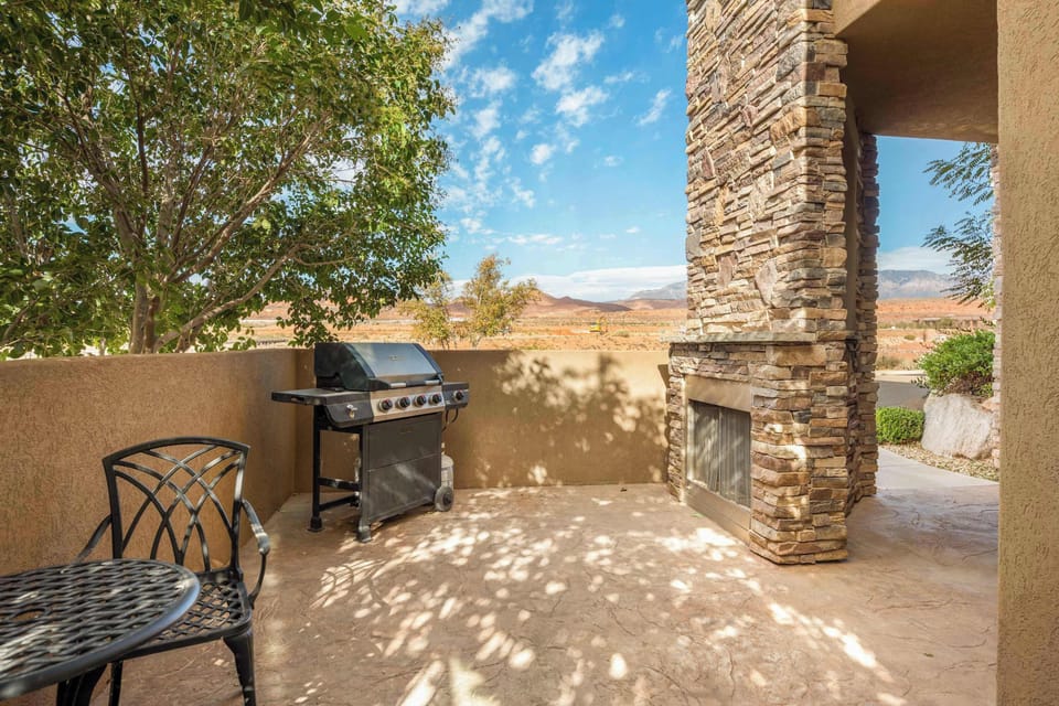 Grill away in your private courtyard!