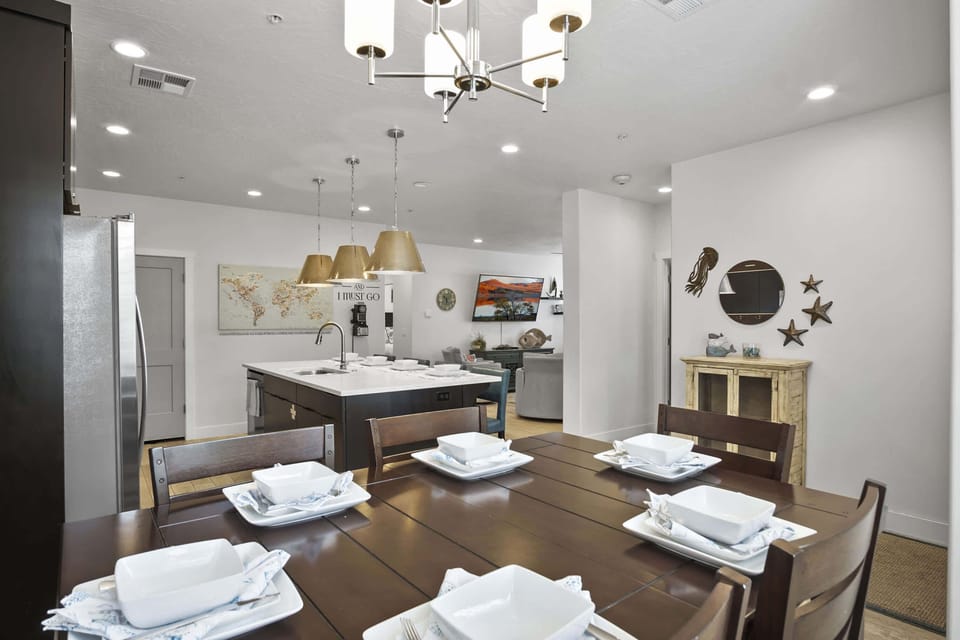 Enjoy comfortable meals together in the open Dining Area, offering seating for 6