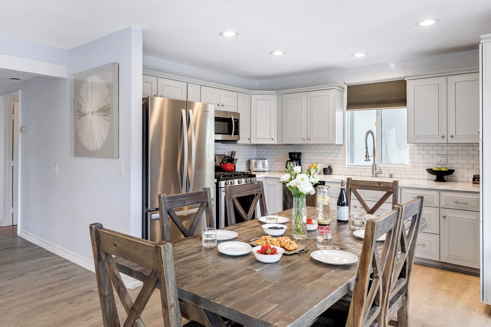 Kitchen and dining.