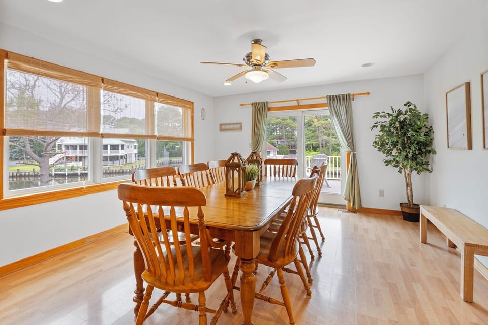 Dine in the comfort of Central AC with lovely Water Views....