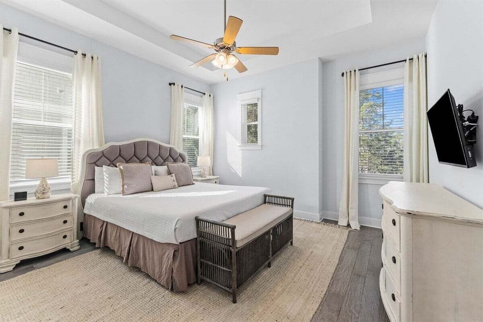 Master bedroom with king bed