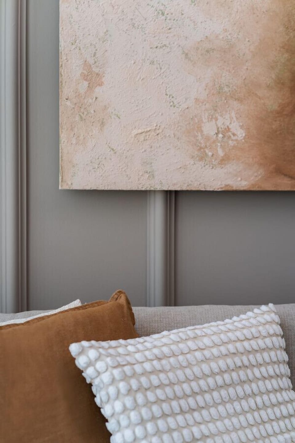 Decorative throw pillows adding a touch of style and comfort