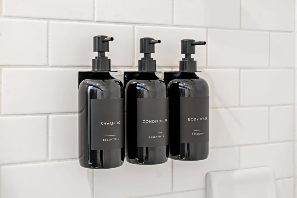 Enjoy complimentary shampoo, conditioner, and body wash during your stay